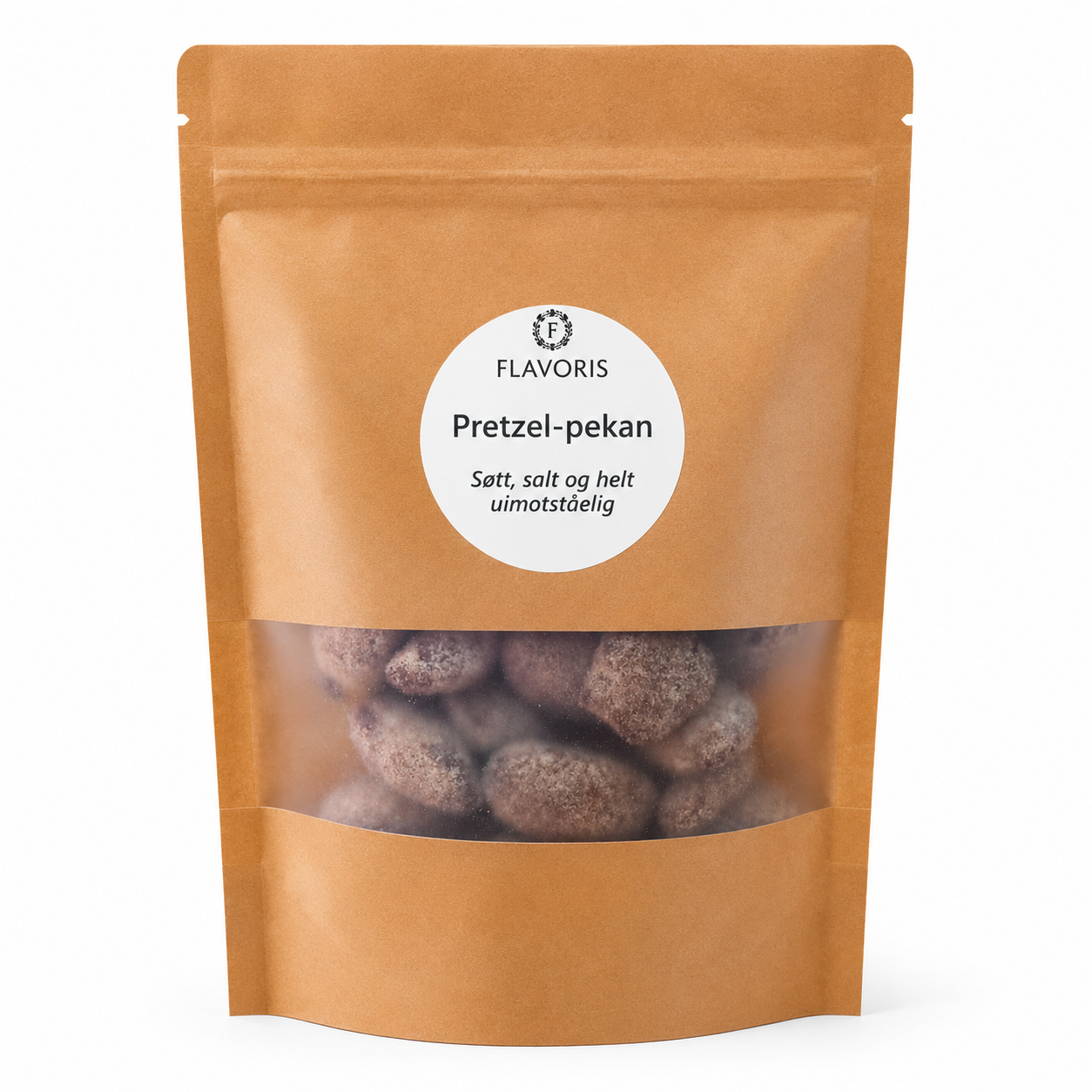Pretzel-pekannøtter
