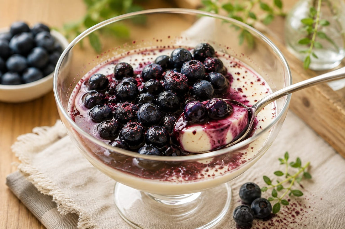 Panna cotta med levantinsk tvist